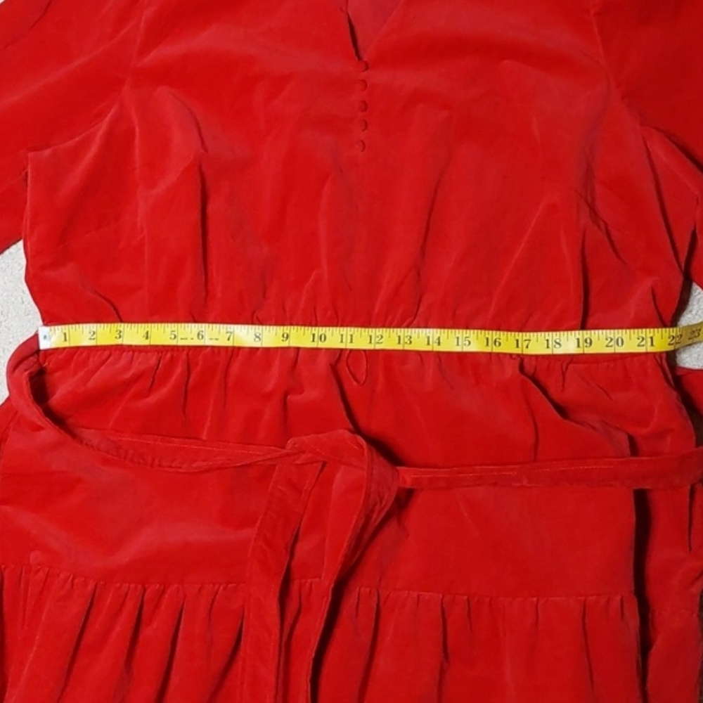 Draper James Red Corduroy Dress - Picture 9 of 12